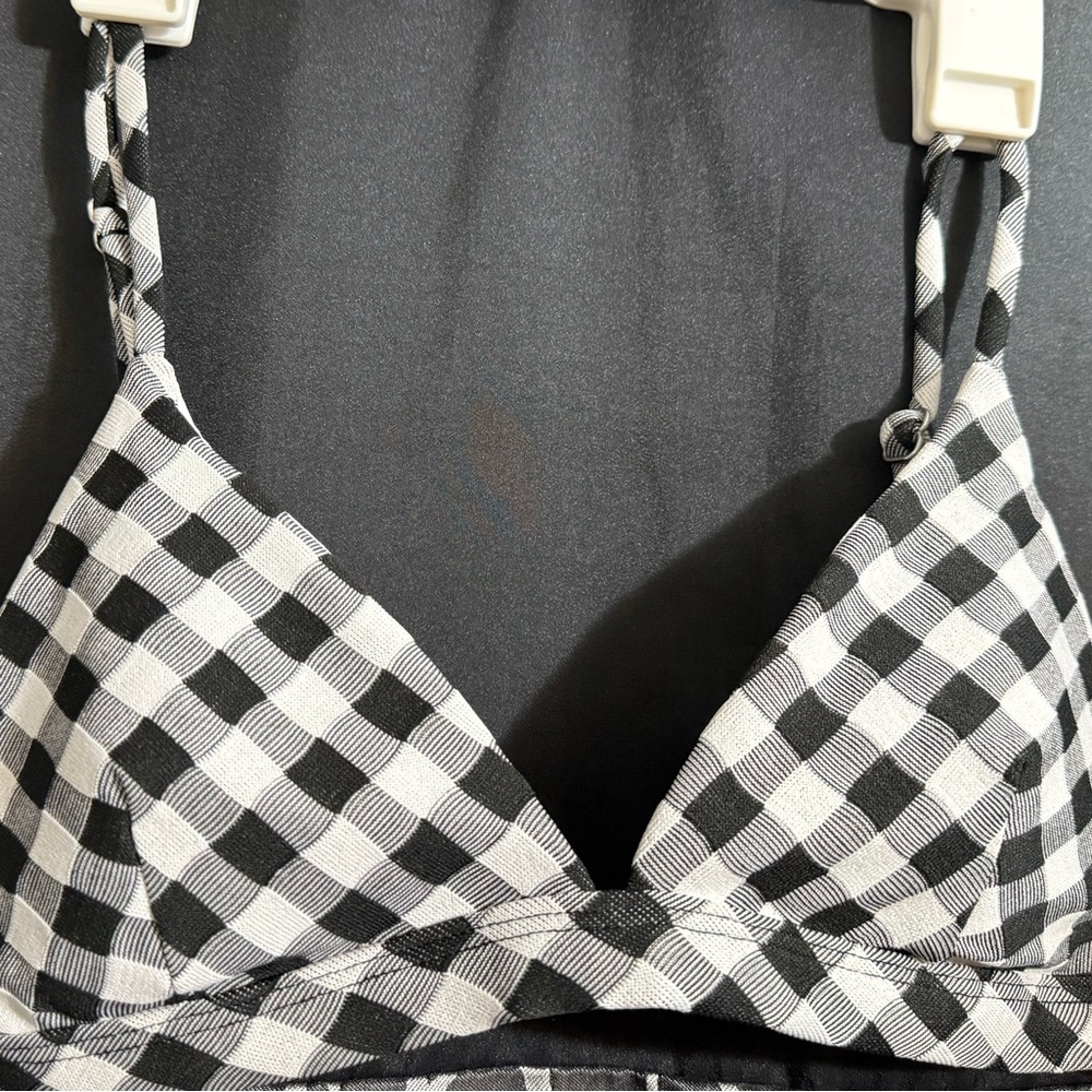 Full Tilt Black and White Bikini with Gingham Pattern- From Tilly’s